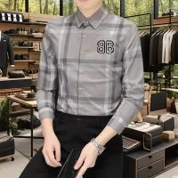 Cheap Balenciaga Shirts Long Sleeved For Men #1374910 Replica Wholesale [$56.00 USD] [ITEM#1374910] on Replica Balenciaga Shirts