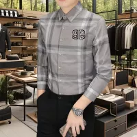 Cheap Balenciaga Shirts Long Sleeved For Men #1374910 Replica Wholesale [$56.00 USD] [ITEM#1374910] on Replica Balenciaga Shirts