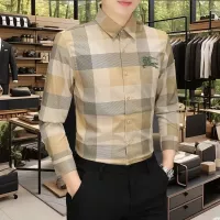 Cheap Burberry Shirts Long Sleeved For Men #1374912 Replica Wholesale [$56.00 USD] [ITEM#1374912] on Replica Burberry Shirts