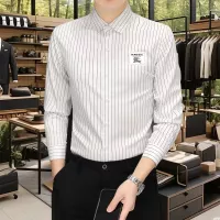 Cheap Burberry Shirts Long Sleeved For Men #1374914 Replica Wholesale [$56.00 USD] [ITEM#1374914] on Replica Burberry Shirts