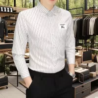 Cheap Burberry Shirts Long Sleeved For Men #1374914 Replica Wholesale [$56.00 USD] [ITEM#1374914] on Replica Burberry Shirts
