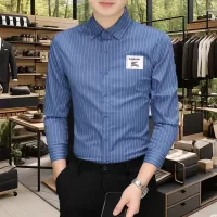 Cheap Burberry Shirts Long Sleeved For Men #1374915 Replica Wholesale [$56.00 USD] [ITEM#1374915] on Replica Burberry Shirts