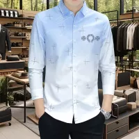 Cheap Chrome Hearts Shirts Long Sleeved For Men #1374940 Replica Wholesale [$56.00 USD] [ITEM#1374940] on Replica Chrome Hearts Shirts