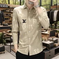 Cheap Louis Vuitton LV Shirts Long Sleeved For Men #1374941 Replica Wholesale [$56.00 USD] [ITEM#1374941] on Replica Louis Vuitton LV Shirts