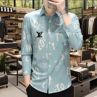 Cheap Louis Vuitton LV Shirts Long Sleeved For Men #1374942 Replica Wholesale [$56.00 USD] [ITEM#1374942] on Replica Louis Vuitton LV Shirts