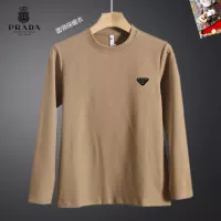 Cheap Prada T-Shirts Long Sleeved For Men #1375562 Replica Wholesale [$40.00 USD] [ITEM#1375562] on Replica Prada T-Shirts