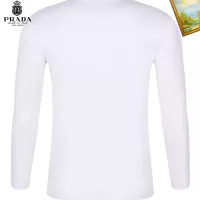 Cheap Prada T-Shirts Long Sleeved For Unisex #1375953 Replica Wholesale [$34.00 USD] [ITEM#1375953] on Replica Prada T-Shirts