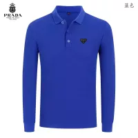 Cheap Prada T-Shirts Long Sleeved For Men #1376089 Replica Wholesale [$40.00 USD] [ITEM#1376089] on Replica Prada T-Shirts