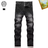 Cheap Chrome Hearts Jeans For Men #1376387 Replica Wholesale [$48.00 USD] [ITEM#1376387] on Replica Chrome Hearts Jeans