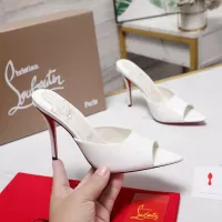 Cheap Christian Louboutin CL Slippers For Women #1376527 Replica Wholesale [$105.00 USD] [ITEM#1376527] on Replica Christian Louboutin CL Slippers