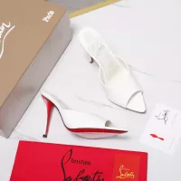 Cheap Christian Louboutin CL Slippers For Women #1376527 Replica Wholesale [$105.00 USD] [ITEM#1376527] on Replica Christian Louboutin CL Slippers
