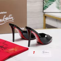 Cheap Christian Louboutin CL Slippers For Women #1376528 Replica Wholesale [$105.00 USD] [ITEM#1376528] on Replica Christian Louboutin CL Slippers