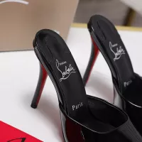Cheap Christian Louboutin CL Slippers For Women #1376528 Replica Wholesale [$105.00 USD] [ITEM#1376528] on Replica Christian Louboutin CL Slippers