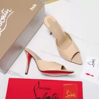 Cheap Christian Louboutin CL Slippers For Women #1376529 Replica Wholesale [$105.00 USD] [ITEM#1376529] on Replica Christian Louboutin CL Slippers