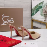 Cheap Christian Louboutin CL Slippers For Women #1376529 Replica Wholesale [$105.00 USD] [ITEM#1376529] on Replica Christian Louboutin CL Slippers