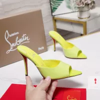 Cheap Christian Louboutin CL Slippers For Women #1376530 Replica Wholesale [$105.00 USD] [ITEM#1376530] on Replica Christian Louboutin CL Slippers