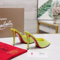 Cheap Christian Louboutin CL Slippers For Women #1376530 Replica Wholesale [$105.00 USD] [ITEM#1376530] on Replica Christian Louboutin CL Slippers