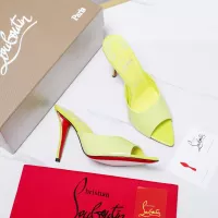 Cheap Christian Louboutin CL Slippers For Women #1376530 Replica Wholesale [$105.00 USD] [ITEM#1376530] on Replica Christian Louboutin CL Slippers