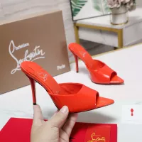 Cheap Christian Louboutin CL Slippers For Women #1376531 Replica Wholesale [$105.00 USD] [ITEM#1376531] on Replica Christian Louboutin CL Slippers