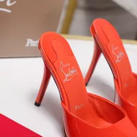 Cheap Christian Louboutin CL Slippers For Women #1376531 Replica Wholesale [$105.00 USD] [ITEM#1376531] on Replica Christian Louboutin CL Slippers