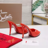 Cheap Christian Louboutin CL Slippers For Women #1376531 Replica Wholesale [$105.00 USD] [ITEM#1376531] on Replica Christian Louboutin CL Slippers