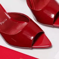 Cheap Christian Louboutin CL Slippers For Women #1376532 Replica Wholesale [$105.00 USD] [ITEM#1376532] on Replica Christian Louboutin CL Slippers