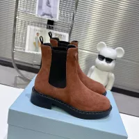 Cheap Prada Boots For Women #1376566 Replica Wholesale [$115.00 USD] [ITEM#1376566] on Replica Prada Boots