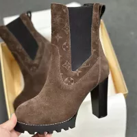 Cheap Louis Vuitton Boots For Women #1376570 Replica Wholesale [$128.00 USD] [ITEM#1376570] on Replica Louis Vuitton Boots