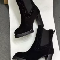 Cheap Louis Vuitton Boots For Women #1376572 Replica Wholesale [$128.00 USD] [ITEM#1376572] on Replica Louis Vuitton Boots