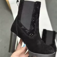 Cheap Louis Vuitton Boots For Women #1376572 Replica Wholesale [$128.00 USD] [ITEM#1376572] on Replica Louis Vuitton Boots