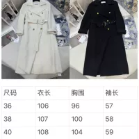 Cheap Christian Dior Coat Long Sleeved For Women #1376605 Replica Wholesale [$343.80 USD] [ITEM#1376605] on Replica Christian Dior Coats