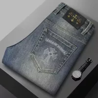Cheap Chrome Hearts Jeans For Men #1376803 Replica Wholesale [$48.00 USD] [ITEM#1376803] on Replica Chrome Hearts Jeans