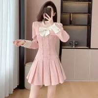 Cheap Chanel Dresses Long Sleeved For Women #1376843 Replica Wholesale [$85.00 USD] [ITEM#1376843] on Replica Chanel Dresses