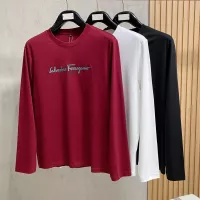 Cheap Salvatore Ferragamo T-Shirts Long Sleeved For Men #1377494 Replica Wholesale [$76.00 USD] [ITEM#1377494] on Replica Salvatore Ferragamo T-Shirts