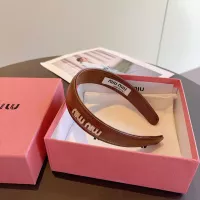 Cheap MIU MIU Headband For Women #1377756 Replica Wholesale [$27.00 USD] [ITEM#1377756] on Replica MIU MIU Headband