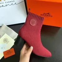 Cheap Hermes Boots For Women #1377870 Replica Wholesale [$92.00 USD] [ITEM#1377870] on Replica Hermes Boots