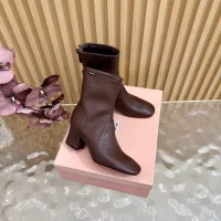 Cheap MIU MIU Boots For Women #1377996 Replica Wholesale [$115.00 USD] [ITEM#1377996] on Replica MIU MIU Boots