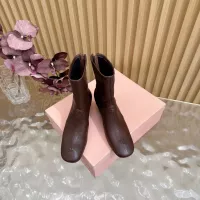 Cheap MIU MIU Boots For Women #1377996 Replica Wholesale [$115.00 USD] [ITEM#1377996] on Replica MIU MIU Boots