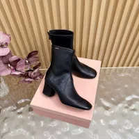 Cheap MIU MIU Boots For Women #1377997 Replica Wholesale [$115.00 USD] [ITEM#1377997] on Replica MIU MIU Boots
