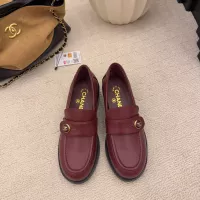 Cheap Chanel Leather Shoes For Women #1378014 Replica Wholesale [$112.00 USD] [ITEM#1378014] on Replica Chanel Leather Shoes