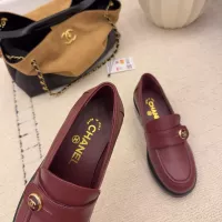 Cheap Chanel Leather Shoes For Women #1378014 Replica Wholesale [$112.00 USD] [ITEM#1378014] on Replica Chanel Leather Shoes