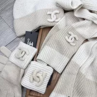 Cheap Chanel Hat and Scarf and Glove Set #1378218 Replica Wholesale [$72.00 USD] [ITEM#1378218] on Replica Chanel Hat and Scarf and Glove Set