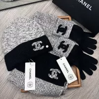 Cheap Chanel Hat and Scarf and Glove Set #1378223 Replica Wholesale [$72.00 USD] [ITEM#1378223] on Replica Chanel Hat and Scarf and Glove Set