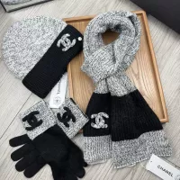 Cheap Chanel Hat and Scarf and Glove Set #1378223 Replica Wholesale [$72.00 USD] [ITEM#1378223] on Replica Chanel Hat and Scarf and Glove Set