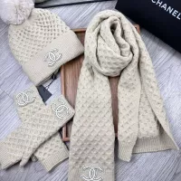Cheap Chanel Hat and Scarf and Glove Set #1378233 Replica Wholesale [$52.00 USD] [ITEM#1378233] on Replica Chanel Hat and Scarf and Glove Set