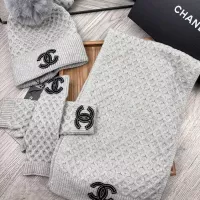 Cheap Chanel Hat and Scarf and Glove Set #1378234 Replica Wholesale [$52.00 USD] [ITEM#1378234] on Replica Chanel Hat and Scarf and Glove Set