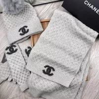 Cheap Chanel Hat and Scarf and Glove Set #1378234 Replica Wholesale [$52.00 USD] [ITEM#1378234] on Replica Chanel Hat and Scarf and Glove Set