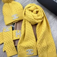 Cheap Chanel Hat and Scarf and Glove Set #1378235 Replica Wholesale [$52.00 USD] [ITEM#1378235] on Replica Chanel Hat and Scarf and Glove Set