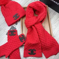 Cheap Chanel Hat and Scarf and Glove Set #1378237 Replica Wholesale [$52.00 USD] [ITEM#1378237] on Replica Chanel Hat and Scarf and Glove Set