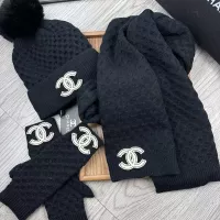 Cheap Chanel Hat and Scarf and Glove Set #1378238 Replica Wholesale [$52.00 USD] [ITEM#1378238] on Replica Chanel Hat and Scarf and Glove Set